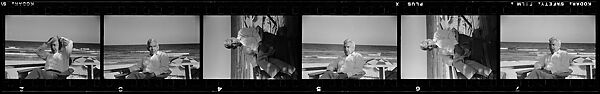 [193 Portraits of Unidentified Man and Woman at Beach House], Walker Evans (American, St. Louis, Missouri 1903–1975 New Haven, Connecticut), Film negative