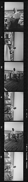 [193 Portraits of Unidentified Man and Woman at Beach House], Walker Evans (American, St. Louis, Missouri 1903–1975 New Haven, Connecticut), Film negative