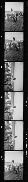 [193 Portraits of Unidentified Man and Woman at Beach House], Walker Evans (American, St. Louis, Missouri 1903–1975 New Haven, Connecticut), Film negative