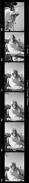 [193 Portraits of Unidentified Man and Woman at Beach House], Walker Evans (American, St. Louis, Missouri 1903–1975 New Haven, Connecticut), Film negative