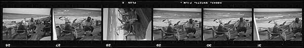 [193 Portraits of Unidentified Man and Woman at Beach House], Walker Evans (American, St. Louis, Missouri 1903–1975 New Haven, Connecticut), Film negative