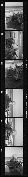 [193 Portraits of Unidentified Man and Woman at Beach House], Walker Evans (American, St. Louis, Missouri 1903–1975 New Haven, Connecticut), Film negative