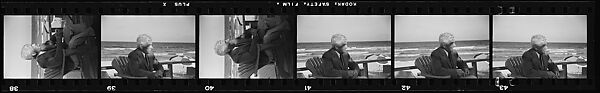 [193 Portraits of Unidentified Man and Woman at Beach House], Walker Evans (American, St. Louis, Missouri 1903–1975 New Haven, Connecticut), Film negative