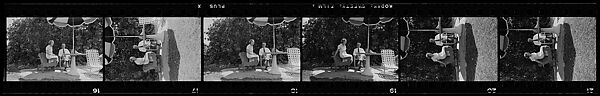 [193 Portraits of Unidentified Man and Woman at Beach House], Walker Evans (American, St. Louis, Missouri 1903–1975 New Haven, Connecticut), Film negative