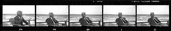 [193 Portraits of Unidentified Man and Woman at Beach House], Walker Evans (American, St. Louis, Missouri 1903–1975 New Haven, Connecticut), Film negative