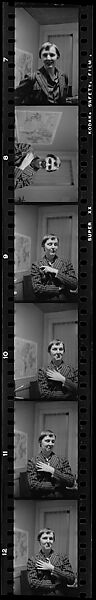 [36 Portraits of Unidentified Woman before Picasso Plates], Walker Evans (American, St. Louis, Missouri 1903–1975 New Haven, Connecticut), Film negative