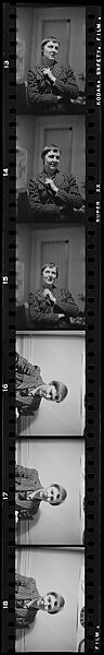 [36 Portraits of Unidentified Woman before Picasso Plates], Walker Evans (American, St. Louis, Missouri 1903–1975 New Haven, Connecticut), Film negative