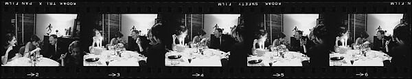 [15 Views of Unidentified Guests at Party], Walker Evans (American, St. Louis, Missouri 1903–1975 New Haven, Connecticut), Film negative