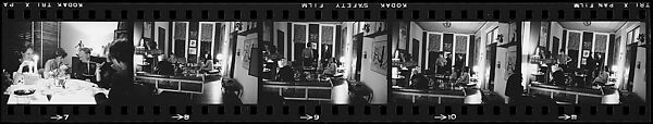 [15 Views of Unidentified Guests at Party], Walker Evans (American, St. Louis, Missouri 1903–1975 New Haven, Connecticut), Film negative