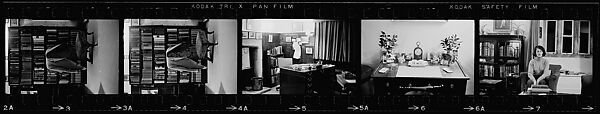 [34 Portraits of Unidentified Men and Women Before Bookcases], Walker Evans (American, St. Louis, Missouri 1903–1975 New Haven, Connecticut), Film negative