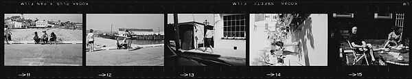 [40 Portraits of Jack Tworkov and Others, Boats at Dock, and Views of House, Provincetown, Massachusetts], Walker Evans (American, St. Louis, Missouri 1903–1975 New Haven, Connecticut), Film negative