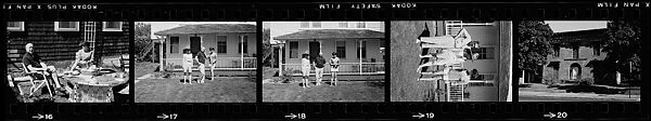[40 Portraits of Jack Tworkov and Others, Boats at Dock, and Views of House, Provincetown, Massachusetts], Walker Evans (American, St. Louis, Missouri 1903–1975 New Haven, Connecticut), Film negative