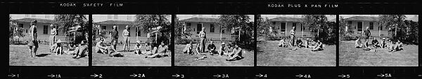 [40 Portraits of Jack Tworkov and Others, Boats at Dock, and Views of House, Provincetown, Massachusetts], Walker Evans (American, St. Louis, Missouri 1903–1975 New Haven, Connecticut), Film negative
