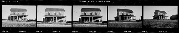 [40 Portraits of Jack Tworkov and Others, Boats at Dock, and Views of House, Provincetown, Massachusetts], Walker Evans (American, St. Louis, Missouri 1903–1975 New Haven, Connecticut), Film negative