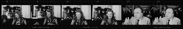 [30 Portraits of Cyril Connolly and Unidentified Woman], Walker Evans (American, St. Louis, Missouri 1903–1975 New Haven, Connecticut), Film negative