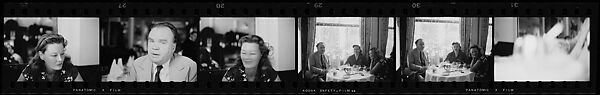 [30 Portraits of Cyril Connolly and Unidentified Woman], Walker Evans (American, St. Louis, Missouri 1903–1975 New Haven, Connecticut), Film negative