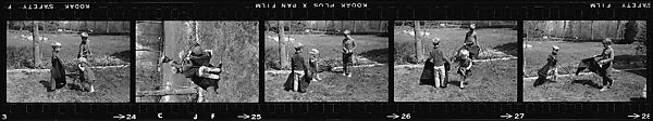[127 Portraits of the Children of Barron Gourlay on Lawn and Children's Theater Performance], Walker Evans (American, St. Louis, Missouri 1903–1975 New Haven, Connecticut), Film negative