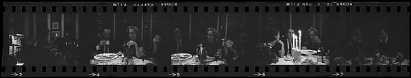 [72 Portraits of Robert Motherwell, Helen Frankenthaler, David Smith, Eleanor Clark, and Others], Walker Evans (American, St. Louis, Missouri 1903–1975 New Haven, Connecticut), Film negative 