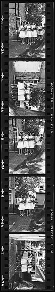 [59 Portraits of Guests at Graduation of Eliza Hobson and Portraits of Eliza Hobson at Home, Princeton, New Jersey], Walker Evans (American, St. Louis, Missouri 1903–1975 New Haven, Connecticut), Film negative