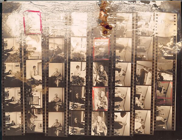 [39 Portraits of Eliza Hobson, Robert Motherwell, Helen Frankenthaler, and Others], Walker Evans (American, St. Louis, Missouri 1903–1975 New Haven, Connecticut), Film negative; Gelatin silver print