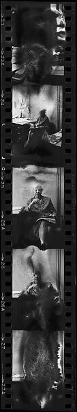 [39 Portraits of Eliza Hobson, Robert Motherwell, Helen Frankenthaler, and Others], Walker Evans (American, St. Louis, Missouri 1903–1975 New Haven, Connecticut), Film negative; Gelatin silver print