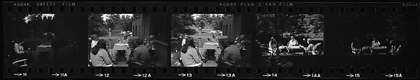 [23 Portraits of Walker Evans, Isabelle Evans, and Others, Old Lyme, Connecticut], Walker Evans (American, St. Louis, Missouri 1903–1975 New Haven, Connecticut), Film negative