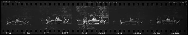 [23 Portraits of Walker Evans, Isabelle Evans, and Others, Old Lyme, Connecticut], Walker Evans (American, St. Louis, Missouri 1903–1975 New Haven, Connecticut), Film negative