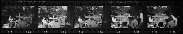 [23 Portraits of Walker Evans, Isabelle Evans, and Others, Old Lyme, Connecticut], Walker Evans (American, St. Louis, Missouri 1903–1975 New Haven, Connecticut), Film negative