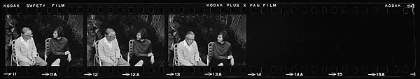 [23 Portraits of Walker Evans, Isabelle Evans, and Others, Old Lyme, Connecticut], Walker Evans (American, St. Louis, Missouri 1903–1975 New Haven, Connecticut), Film negative