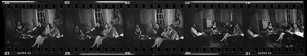 [12 Views of Party at 441 East 92nd Street Apartment with Jane Smith Evans and Others], Walker Evans (American, St. Louis, Missouri 1903–1975 New Haven, Connecticut), Film negative 