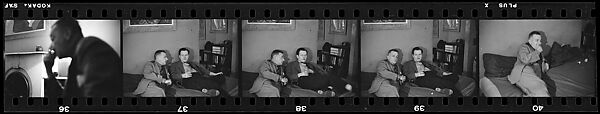 [111 Portraits of Jane Smith Evans, John McDonald, Walker Evans, and Unidentified Others at Parties], Walker Evans (American, St. Louis, Missouri 1903–1975 New Haven, Connecticut), Film negative