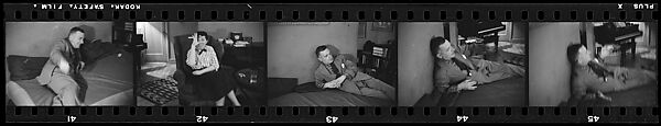 [111 Portraits of Jane Smith Evans, John McDonald, Walker Evans, and Unidentified Others at Parties], Walker Evans (American, St. Louis, Missouri 1903–1975 New Haven, Connecticut), Film negative