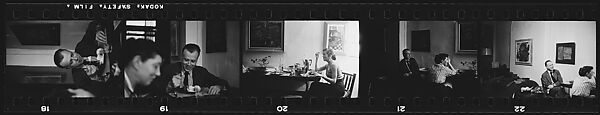 [111 Portraits of Jane Smith Evans, John McDonald, Walker Evans, and Unidentified Others at Parties], Walker Evans (American, St. Louis, Missouri 1903–1975 New Haven, Connecticut), Film negative