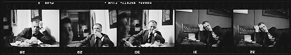 [111 Portraits of Jane Smith Evans, John McDonald, Walker Evans, and Unidentified Others at Parties], Walker Evans (American, St. Louis, Missouri 1903–1975 New Haven, Connecticut), Film negative