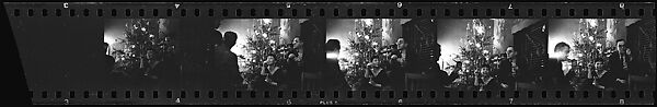 [17 Portraits of Jane Smith Evans and Others at Christmas Party at Home of John McDonald], Walker Evans (American, St. Louis, Missouri 1903–1975 New Haven, Connecticut), Film negative 