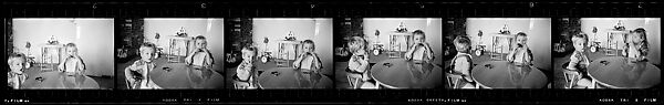 [72 Portraits of the Jessup Children, Christmas 1957], Walker Evans (American, St. Louis, Missouri 1903–1975 New Haven, Connecticut), Film negative 