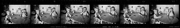 [72 Portraits of the Jessup Children, Christmas 1957], Walker Evans (American, St. Louis, Missouri 1903–1975 New Haven, Connecticut), Film negative