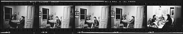 [30 Portraits of Vita Petersen at Dinner Party], Walker Evans (American, St. Louis, Missouri 1903–1975 New Haven, Connecticut), Film negative