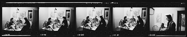 [30 Portraits of Vita Petersen at Dinner Party], Walker Evans (American, St. Louis, Missouri 1903–1975 New Haven, Connecticut), Film negative