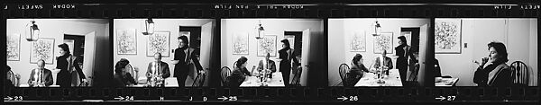[30 Portraits of Vita Petersen at Dinner Party], Walker Evans (American, St. Louis, Missouri 1903–1975 New Haven, Connecticut), Film negative