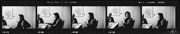 [30 Portraits of Vita Petersen at Dinner Party], Walker Evans (American, St. Louis, Missouri 1903–1975 New Haven, Connecticut), Film negative