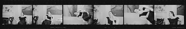 [74 Views of Vita Petersen and Others at Party], Walker Evans (American, St. Louis, Missouri 1903–1975 New Haven, Connecticut), Film negative