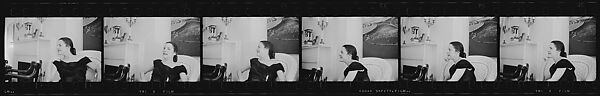 [74 Views of Vita Petersen and Others at Party], Walker Evans (American, St. Louis, Missouri 1903–1975 New Haven, Connecticut), Film negative