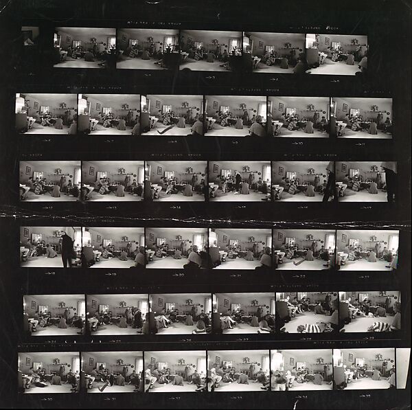 [35 Views of Party with Singing], Walker Evans (American, St. Louis, Missouri 1903–1975 New Haven, Connecticut), Gelatin silver print 