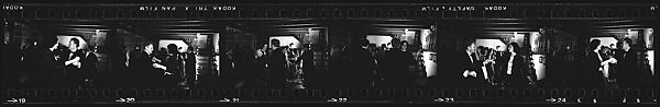 [284 Views of Party, Possibly New Year's Eve Party at Home of Robert Penn Warren], Walker Evans (American, St. Louis, Missouri 1903–1975 New Haven, Connecticut), Film negative