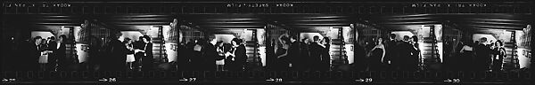 [284 Views of Party, Possibly New Year's Eve Party at Home of Robert Penn Warren], Walker Evans (American, St. Louis, Missouri 1903–1975 New Haven, Connecticut), Film negative