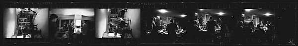 [284 Views of Party, Possibly New Year's Eve Party at Home of Robert Penn Warren], Walker Evans (American, St. Louis, Missouri 1903–1975 New Haven, Connecticut), Film negative