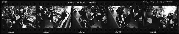 [284 Views of Party, Possibly New Year's Eve Party at Home of Robert Penn Warren], Walker Evans (American, St. Louis, Missouri 1903–1975 New Haven, Connecticut), Film negative