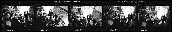 [284 Views of Party, Possibly New Year's Eve Party at Home of Robert Penn Warren], Walker Evans (American, St. Louis, Missouri 1903–1975 New Haven, Connecticut), Film negative