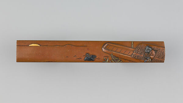 Knife Handle (Kozuka), Copper, gold, silver, copper alloy (sentoku), Japanese 